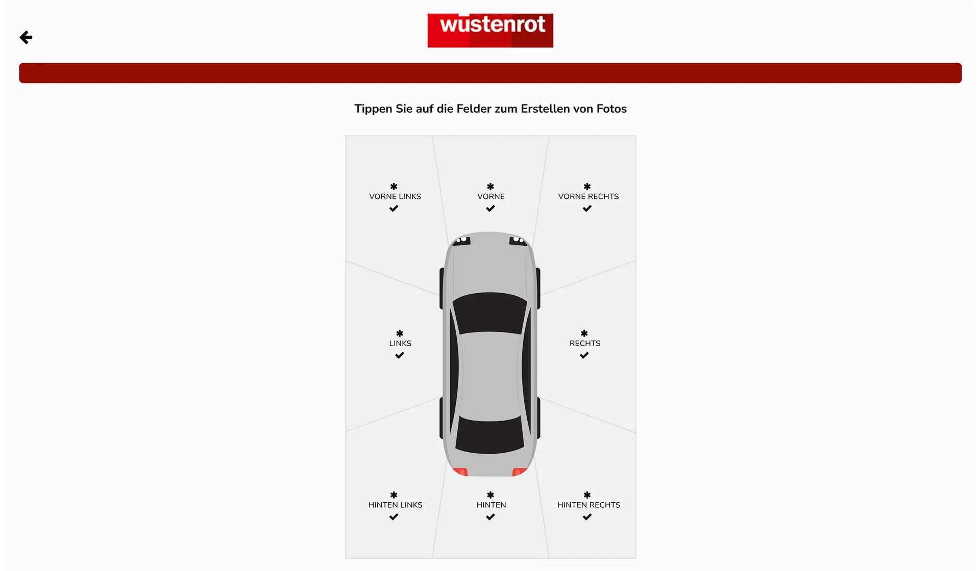 Motioncloud Bilder hochladen Screen